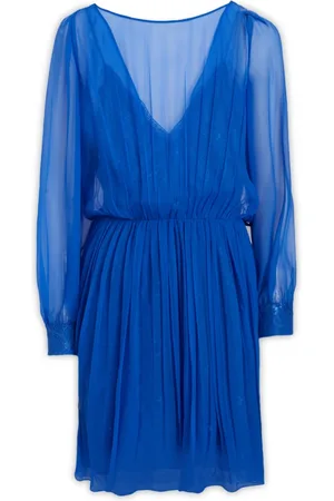 Alberta Ferretti Dames, Jurken, Blauw, Maat: XL