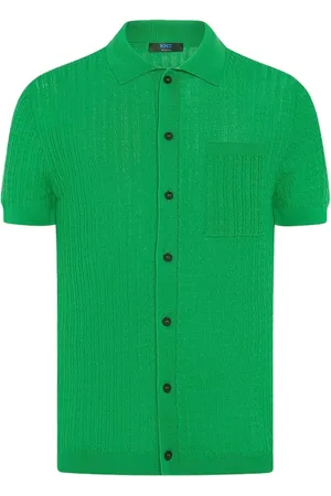 Kiton Heren, Overhemden, Groen, Maat: M Zijde