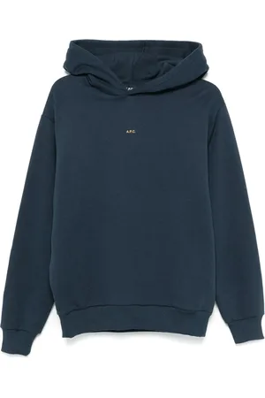 A.P.C. Heren, Sweatshirts & Hoodies, Blauw, Maat: S Katoen