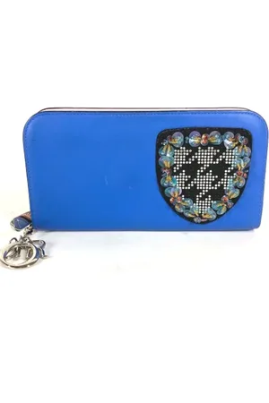 Dior Dames, Pre-owned, Blauw, Maat: ONE Size Leer