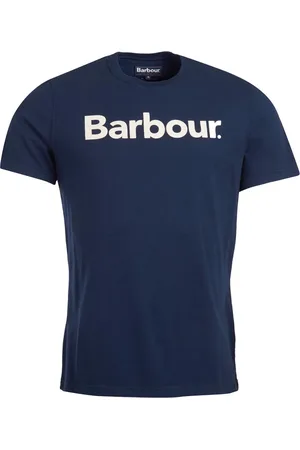 Barbour Heren, Tops, Blauw, Maat: M Katoen