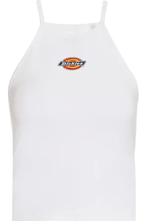 Dickies Dames, Tops, Wit, Maat: S Katoen