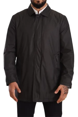 Dolce & Gabbana Heren, Mantels, Zwart, Maat: XS Poliester