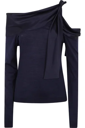 Alberta Ferretti Dames, Tops, Blauw, Maat: L Zijde