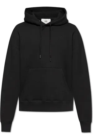 Ami Heren, Sweatshirts & Hoodies, Zwart, Maat: S Katoen
