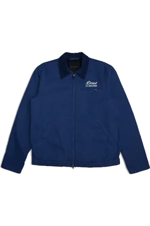 Deus Ex Machina Heren, Jassen, Blauw, Maat: S Wol