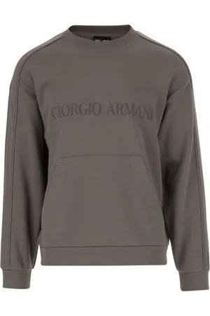 Giorgio Armani Heren, Sweatshirts & Hoodies, Grijs, Maat: L