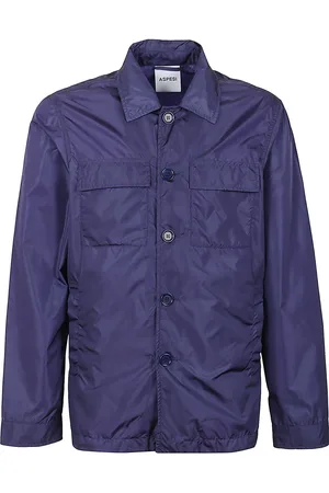 Aspesi Heren, Jassen, Blauw, Maat: 2XL Nylon