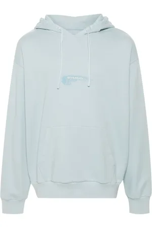 Givenchy Heren, Sweatshirts & Hoodies, Blauw, Maat: M Katoen