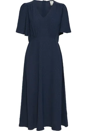 Ichi Dames, Jurken, Blauw, Maat: M