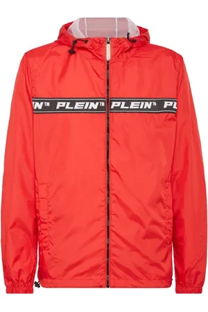 Philipp Plein Heren, Jassen, Rood, Maat: L Nylon