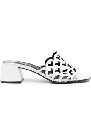Sergio Rossi Dames, Schoenen, Wit, Maat: 38 EU Leer