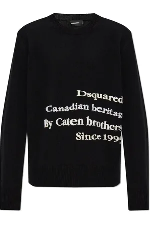 Dsquared2 Heren, Truien, Zwart, Maat: M Wol