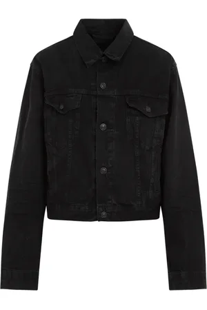 Balenciaga Dames, Jassen, Zwart, Maat: M Katoen