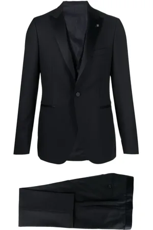 TAGLIATORE Heren, Pakken, Blauw, Maat: S Zijde