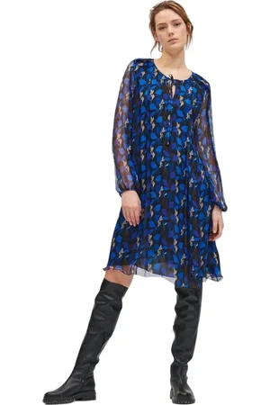 Luisa Cerano Dames, Jurken, Blauw, Maat: L Zijde