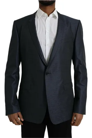 Dolce & Gabbana Heren, Jassen, Blauw, Maat: 3XL Wol