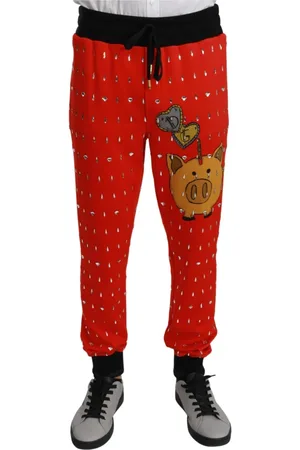 Dolce & Gabbana Heren, Broeken, Rood, Maat: S Katoen