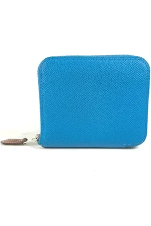 Hermès Dames, Pre-owned, Blauw, Maat: ONE Size Leer
