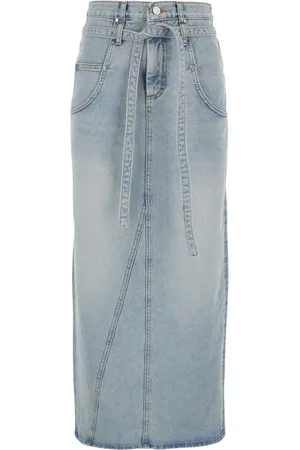 Low Classic Dames, Rokken, Blauw, Maat: M Denim