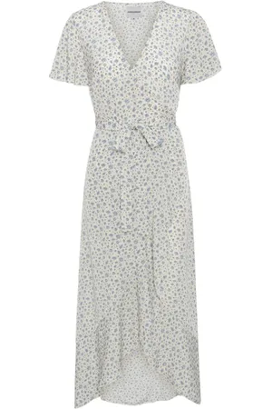 American Dreams Dames, Jurken, Grijs, Maat: XS Voile
