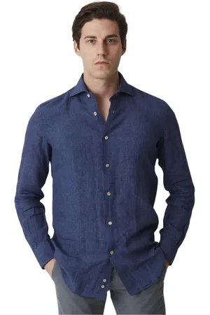 MAZZARELLI Heren, Overhemden, Blauw, Maat: 2XL