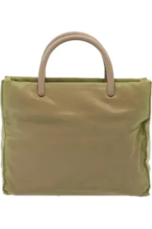 Prada Dames, Pre-owned, Groen, Maat: ONE Size Nylon