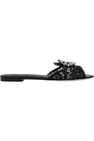 Dolce & Gabbana Dames, Schoenen, Zwart, Maat: 36 1/2 EU Leer