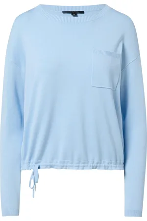 Comma, Dames, Truien, Blauw, Maat: XL Viscose