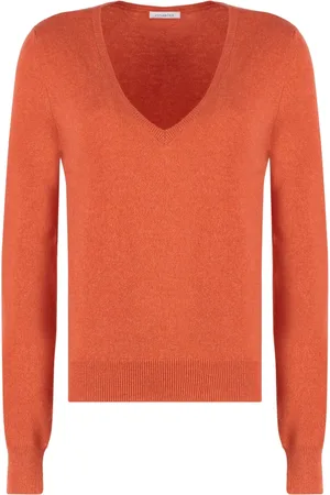 Malo Dames, Truien, Oranje, Maat: XS Kasjmier