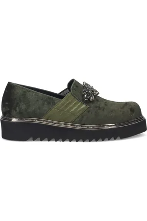 SANGIORGIO Dames, Schoenen, Groen, Maat: 37 EU Leer