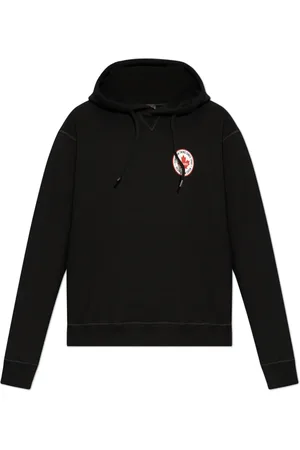 Dsquared2 Heren, Sweatshirts & Hoodies, Zwart, Maat: 2XL Katoen