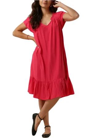 Co`Couture Dames, Jurken, Roze, Maat: XS Katoen