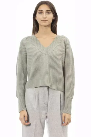 ALPHA STUDIO Dames, Truien, Groen, Maat: S