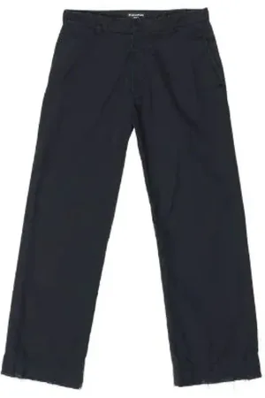 Balenciaga Dames, Broeken, Zwart, Maat: XS Katoen