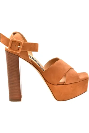 Sergio Rossi Dames, Schoenen, Oranje, Maat: 37 1/2 EU