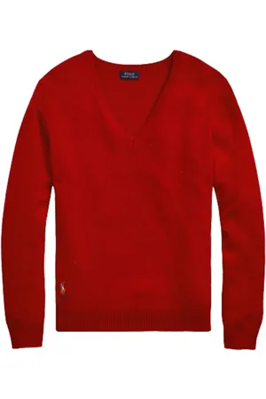Ralph Lauren Dames, Truien, Rood, Maat: S Kasjmier