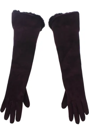 Dolce & Gabbana Dames, Accessoires, Paars, Maat: 7 1/2 IN Suède