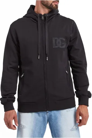 Dolce & Gabbana Heren, Sweatshirts & Hoodies, Zwart, Maat: XL Katoen