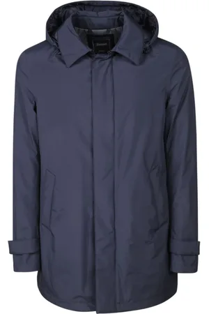 HERNO Heren, Mantels, Blauw, Maat: S Poliester