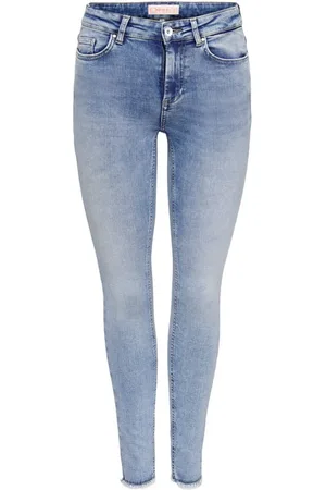 ONLY Dames, Jeans, Blauw, Maat: XL L34 Katoen