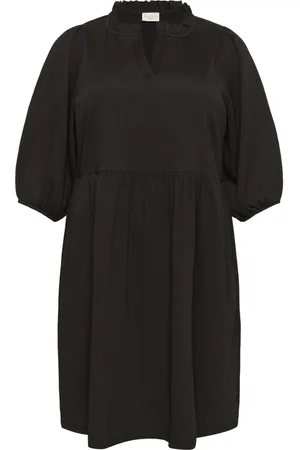 Kaffe Dames, Jurken, Zwart, Maat: 7XL Poliester