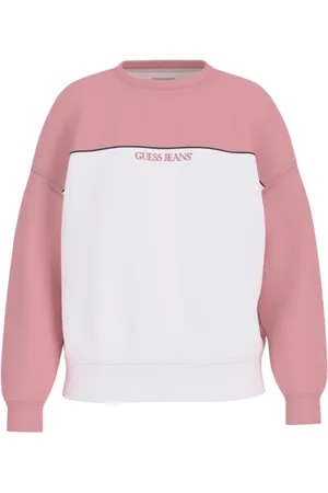 Guess Dames, Sweatshirts & Hoodies, Wit, Maat: S Katoen