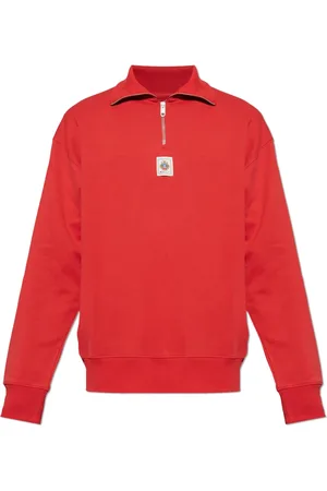 Bally Heren, Sweatshirts & Hoodies, Rood, Maat: S Katoen