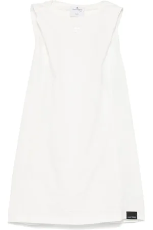 Courrèges Dames, Tops, Wit, Maat: M Katoen