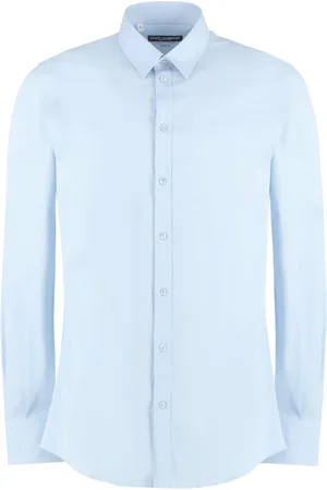 Dolce & Gabbana Heren, Overhemden, Blauw, Maat: M Katoen