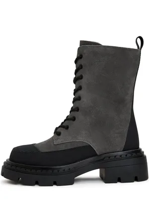 CESARE GASPARI Dames, Schoenen, Grijs, Maat: 37 EU Leer