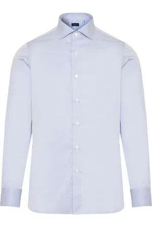 Finamore Heren, Overhemden, Blauw, Maat: 3XL Katoen