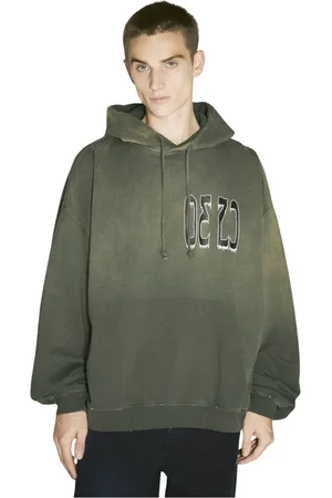 032c Heren, Sweatshirts & Hoodies, Groen, Maat: L Katoen