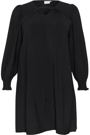 Kaffe Dames, Jurken, Zwart, Maat: 5XL Nylon